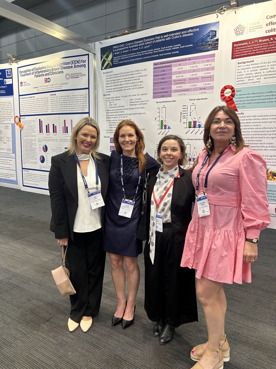 Very proud of the RAH IBD team presenting work on our experience of Crohn’s Disease Exclusion Diet in Crohn’s disease! #AGW2023