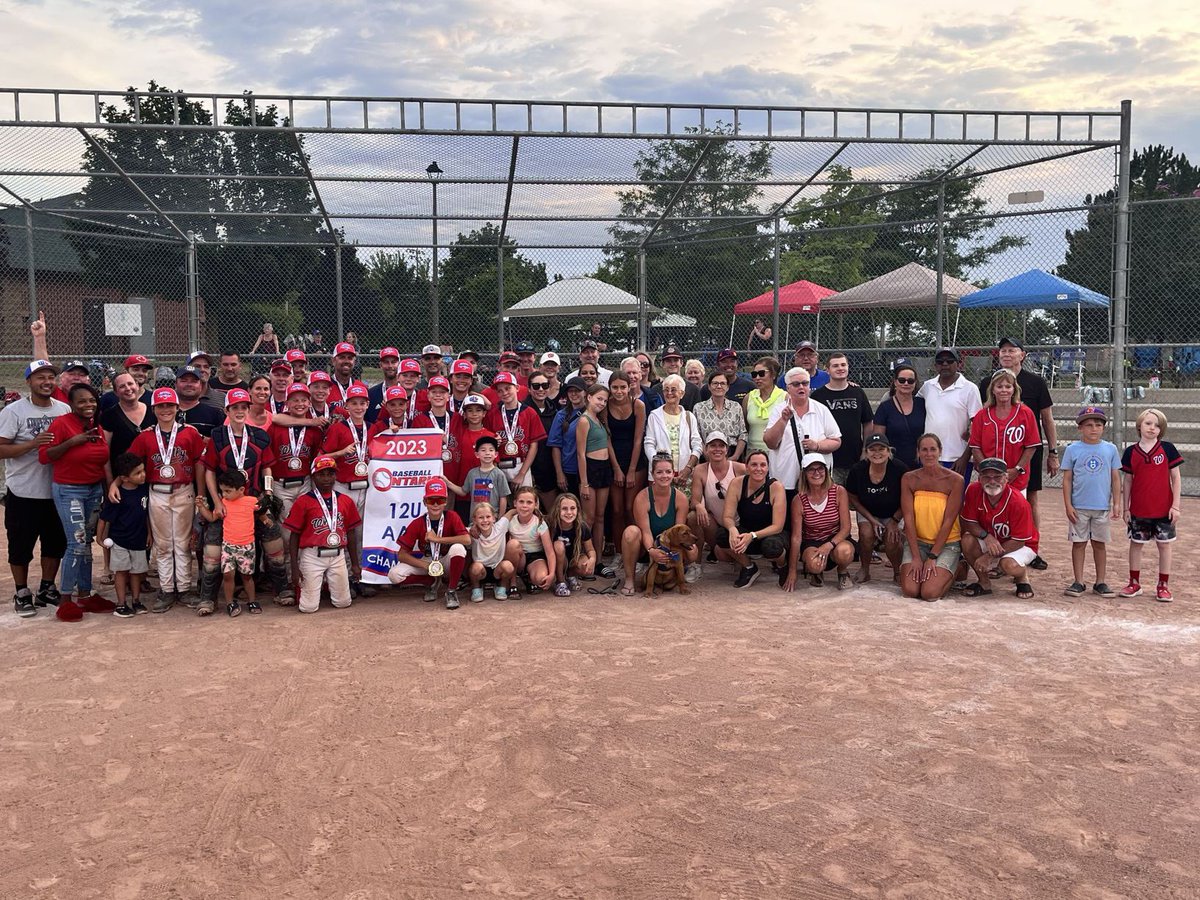 The boys did it. Won the 12u AAA <a href="/BaseballOntario/">Baseball Ontario</a> championship. 

They had an amazing year seeing 3 tournament wins, helped our amazing 13u win elims, winning record in 13u league play, <a href="/EOBAbaseball/">EOBA Baseball</a> Champions and the OBAs. 

Thanks to my players, asst coaches and parents.