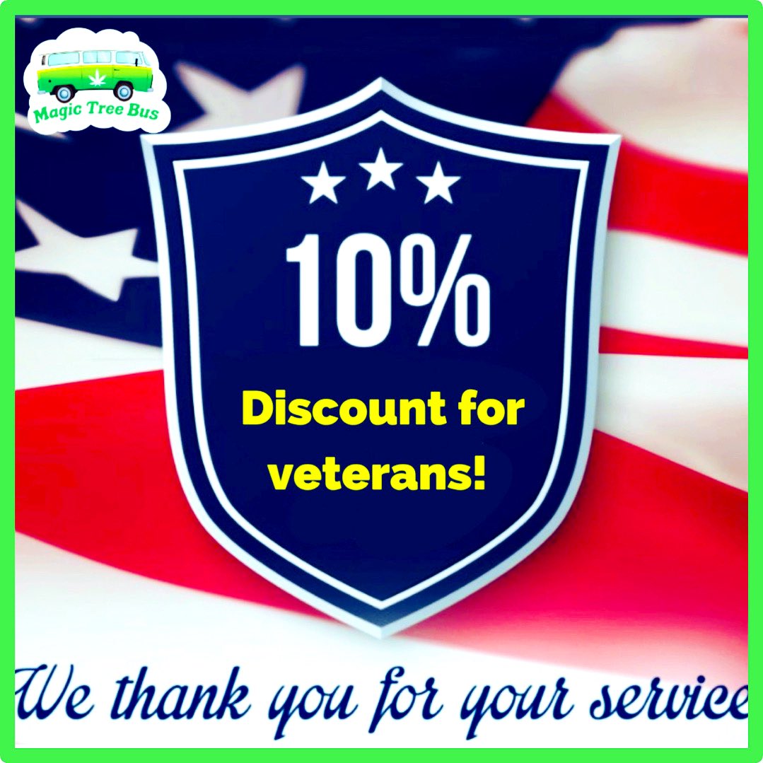magictreebus's tweet photo. 10% OFF to all Veterans 

We thank you for your service 

https://t.co/2eixXpDSHI https://t.co/0MzEY3vI0O