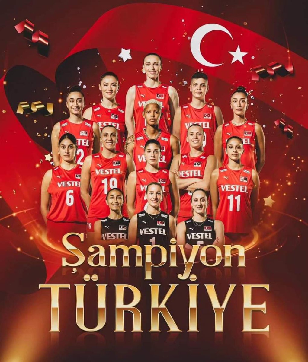 Avrupa Kadınlar Voleybol Şampiyonası’nda verdiği mücadele ile Avrupa Şampiyonu olan voleybol milli takımımızı tebrik ediyorum.

İyi ki varsınız #FileninSultanları 🇹🇷