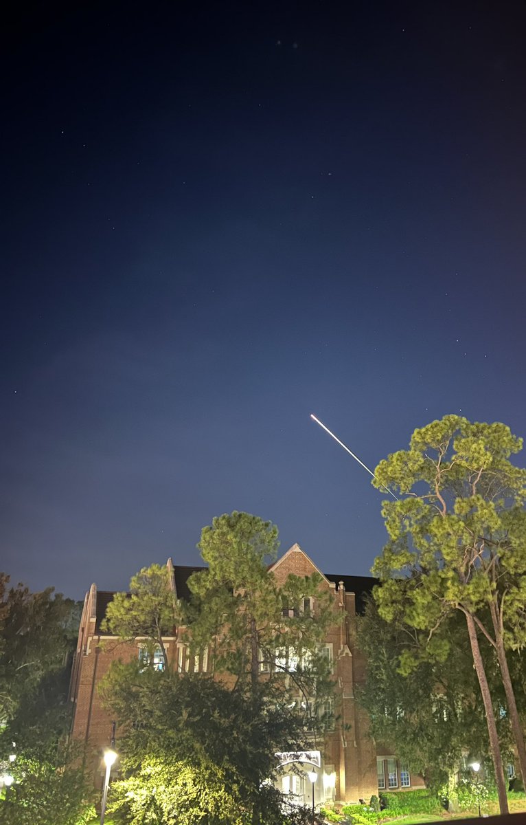 My daughter captured a beautiful shot of <a href="/SpaceX/">SpaceX</a> Dragon Crew-6 returning to Earth with <a href="/UF/">FLORIDA</a> in the foreground.