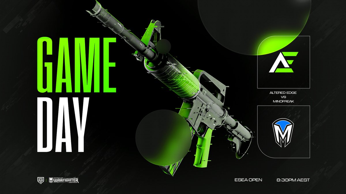 XFILGAMING's tweet image. [AECSGO]

Round 7 of the ESEA CSGO OPEN League

🆚@Mindfreak
🎮BO1
⏲8:30PM AEST

Can our boys keep their win streak alive?
#AscendingLimits | #CSGO