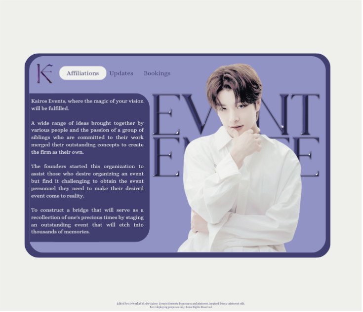 AlcaeusFiles's tweet photo. ㅤ

         I, ALCAEUS,  am ready to make
         yourㅤ  visionsㅤ  intoㅤ  reality    
         withㅤㅤ  KAIROSㅤㅤ  EVENTS

         #KairosEvents
         #VisionsIntoRealityWithKairos
         #MoldBuildCreate

‌ㅤ https://t.co/87ZkGpAnid