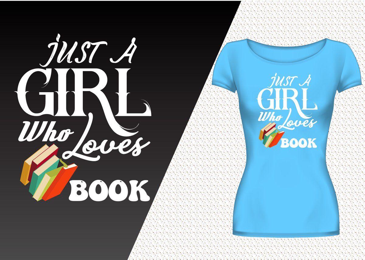 'Just A Girl Who Loves Book'
#tshirtdesign #teeprints #customapparel #WearableArt #tshirtart #tshirtstyle #TshirtInspo #FashionGraphics #statementtees #tshirttrends #WardrobeWonders #cooltees #tshirtgoals #teedesigners #threadedartistry #graphicdesigninspiration #creativedesign