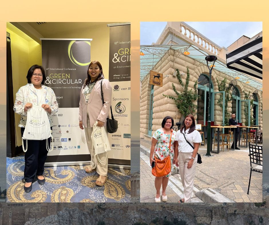 OASISGeochemLab's tweet photo. Greetings from the beautiful city of Athens! ✨ 

Last Aug 30 to Sept 2, our lab head, Dr. Caroline Marie Jaraula, and grad student Ms. Ann Elizabeth Enova had the 
 opportunity to attend the 18th International Conference on Environmental Science and Technology.

#CEST2023 https://t.co/oaxBTtIEW4