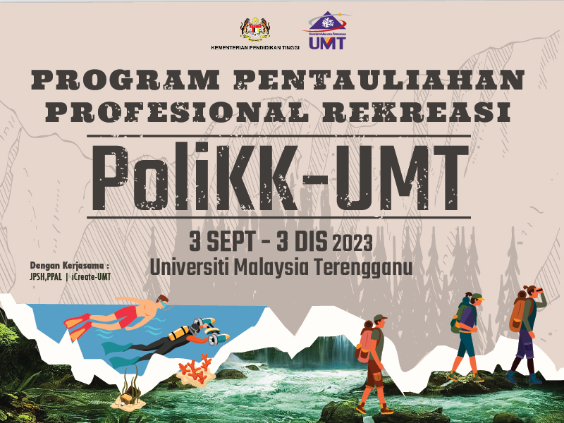 IcreateU's tweet image. PROGRAM PENTAULIAHAN PROFESIONAL REKREASI , PoliKK-UMT
📅 3 SEPT - 3 DEC 2023
🏬 UNIVERSITI MALAYSIA TERENGGANU

Kerjasama JPSH,PPAL | iCreate-UMT

#umt #umtsohor #icreateumt #polikk #rekreasi #program