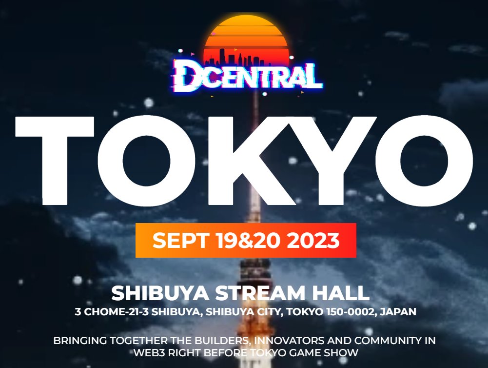 🗼DCENTRAL Tokyo Giveaway🗼

#Giveaway 【10名様】にチケットをプレゼント🎫🎁

【参加方法】
1️⃣ Follow <a href="/_NFTJPN_/">#NFTJPN</a> 
2️⃣ Like❤️＋Retweet 🔁

【締切】
⏰9/9 21:00 JST⏰

<a href="/musehiveart/">Muse Hive</a> <a href="/DcentralCon/">DCENTRAL Conference</a>
