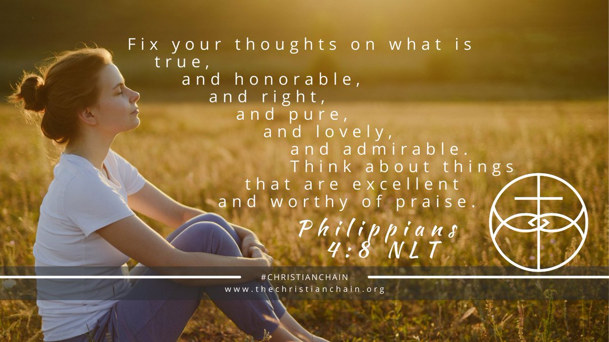 TCCFOfficial's tweet image. This powerful verse reminds us to focus on what is #good, #pure, &amp;amp; #true. Filling our minds with #positivethoughts can help cultivate a #joyful &amp;amp; #peaceful outlook on life. 

#Philippians4:8 #PositiveThinking #UpliftingMessage #SpreadLove #WeeklyVerse #ChristianChain
