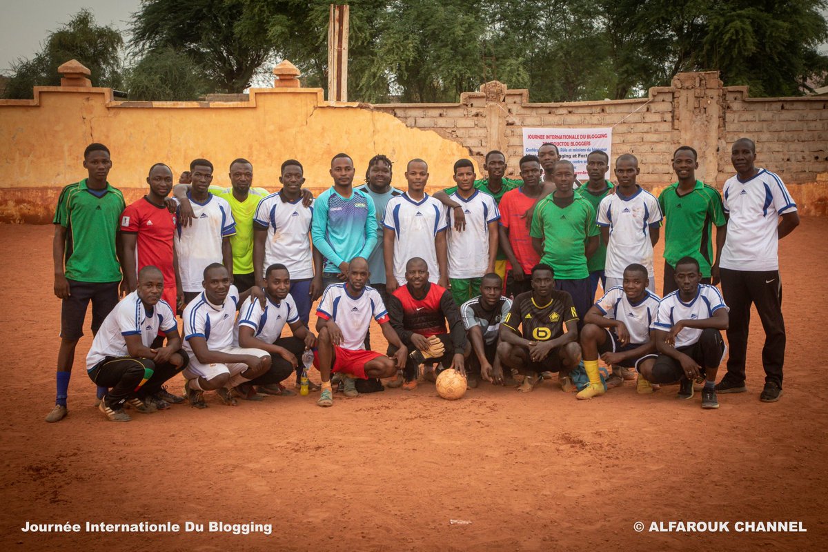 Fatittystar's tweet image. Les Bloggers de #Tombouctou ont joué ( et perdu 🤣, mais je ne jouais pas) contre les jeunes artistes le samedi 2 septembre 2023 tjrs ds s le cadre du #blogday2023