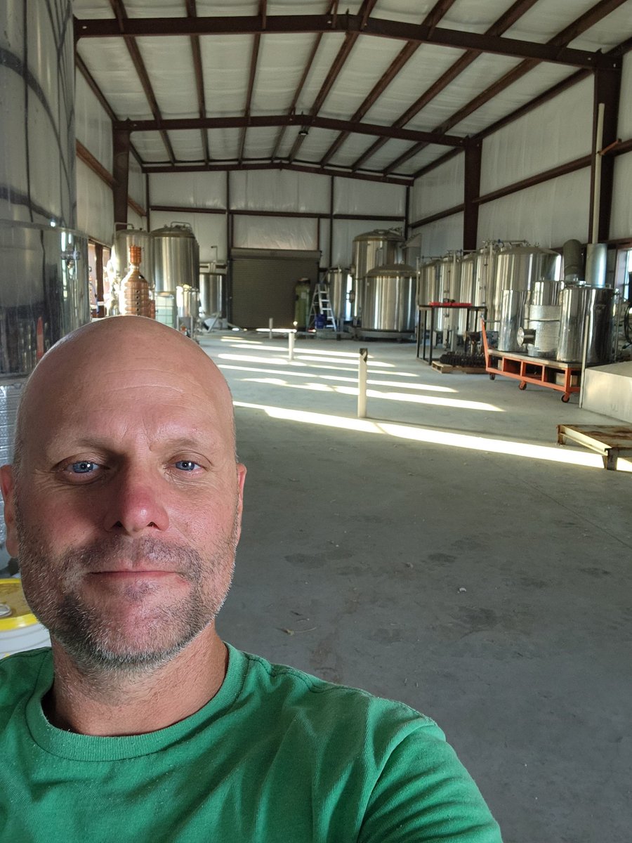 Taking a break after doing some equipment set up in the <a href="/TexasFoothills/">TexasFoothills</a> facility. TTB Permits are in. We are waiting on the TABC permits next. Very exciting!