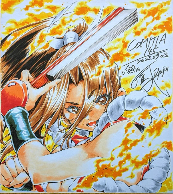 スケブ…スケブは無かったな、色紙なども描かせていただきました～ (  ¯꒳​¯ )ᐝ 