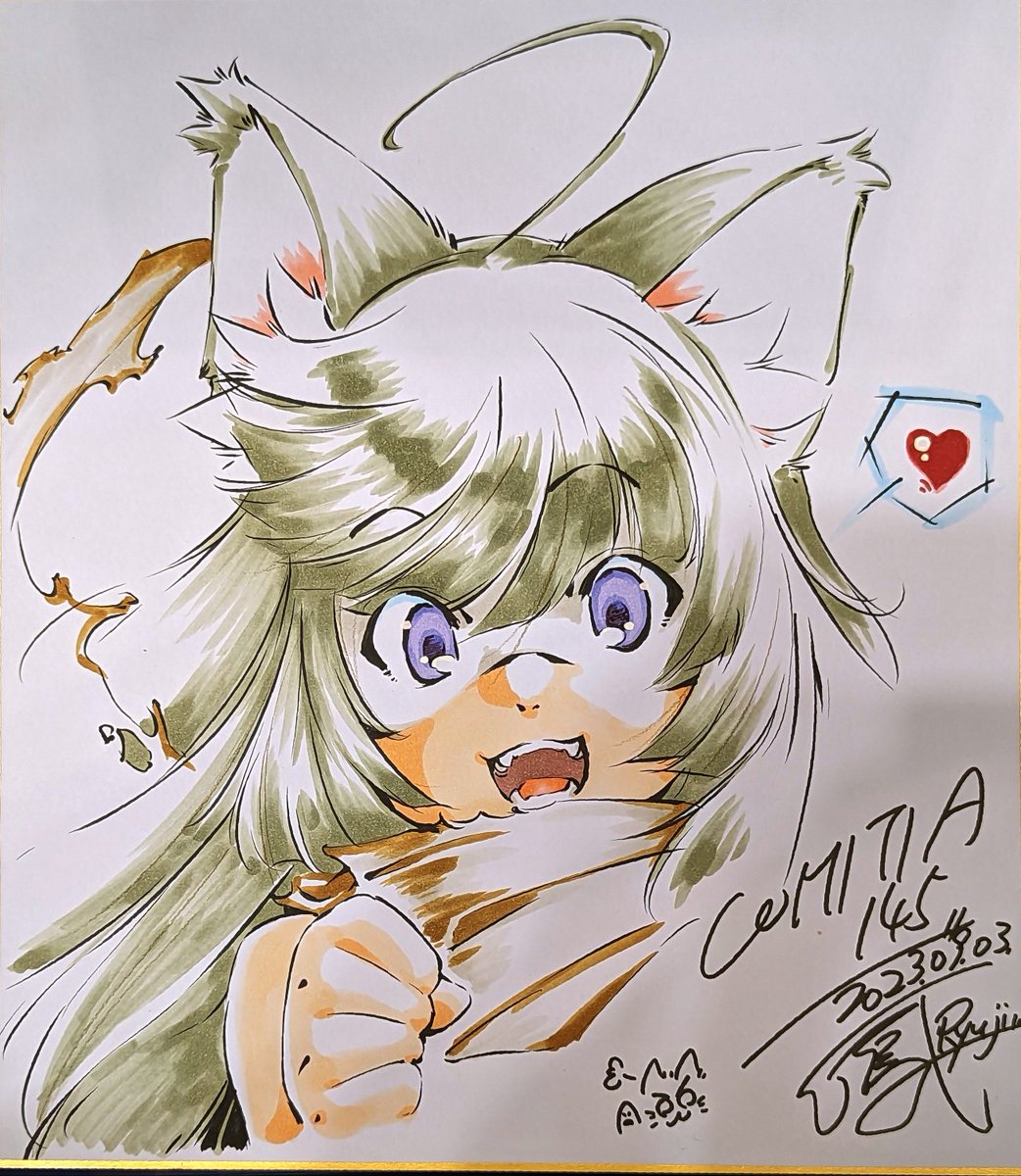 スケブ…スケブは無かったな、色紙なども描かせていただきました～ (  ¯꒳​¯ )ᐝ 