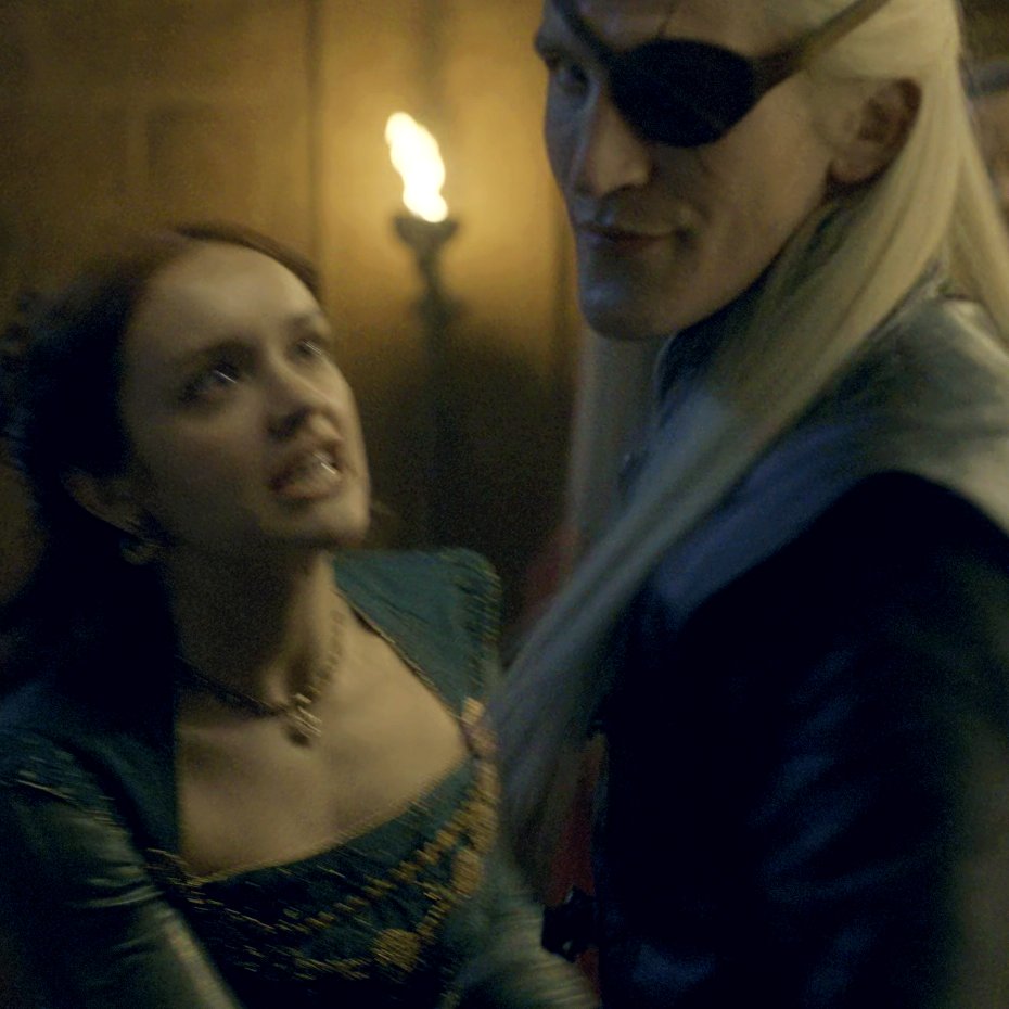 Gonna sleep well tonight thinking about Aemond's surly little smirk