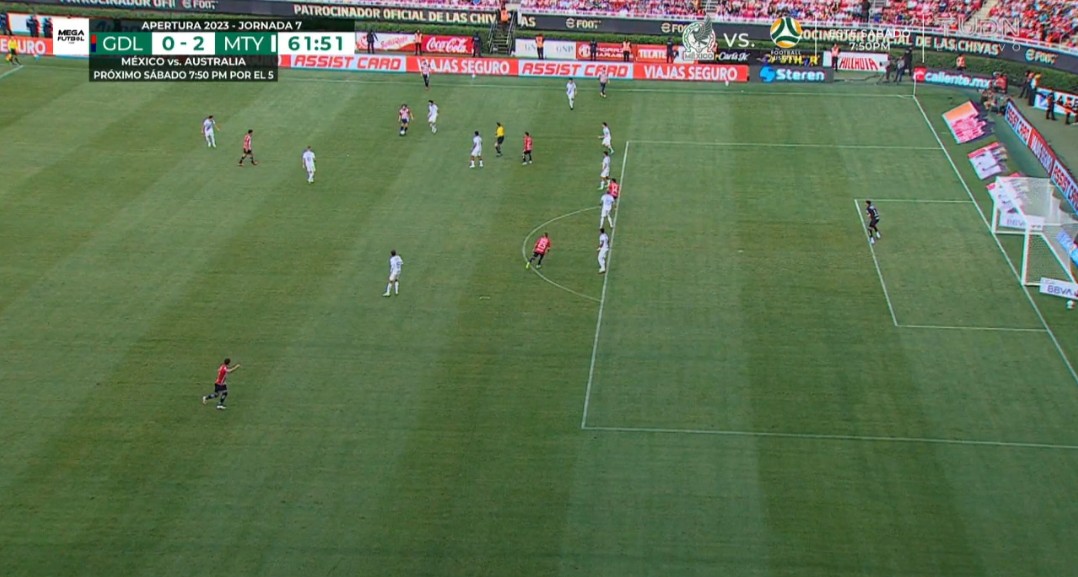 GuzmanGasso's tweet photo. Correctamente ANULADO el gol de Roberto Alvarado de @Chivas. ✅

Milimétrico Fuera de Juego de Ricardo Marín. 🔍

La Tecnología de los Vectores lo confirma, e incluso sin ella, se puede confirmar por el zapato de Marín en referencia con la línea del área grande. 📝 https://t.co/iCtD1u2VU2