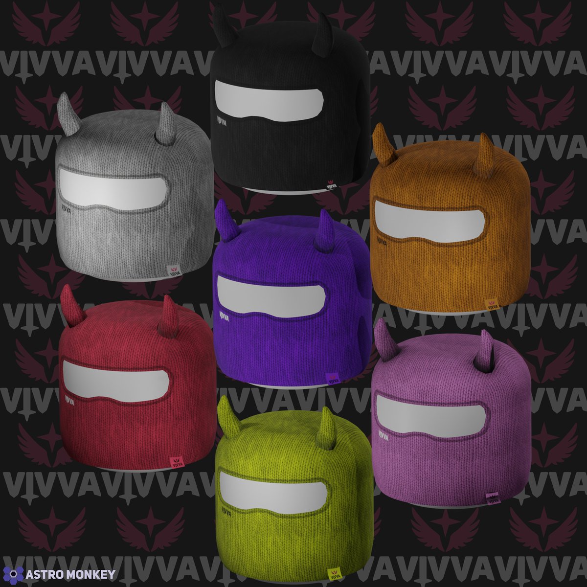AstroMonkeyDev's tweet image. UGC Concept #13 | Horn Designed Balaclava Masks
Black, White, Red, Orange, Yellow, Pink, and Purple.
#roblox #robloxart #RobloxUGC #RobloxDevs