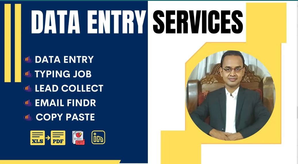 Are you looking for a professional Data Entry expert?
I am a obviously professional Data Entry , Virtual Assistant, Typing Job, web research, data scraping, data collection and copy-paste Services expert.
 For order please click my Gig link: bit.ly/3sodNXX