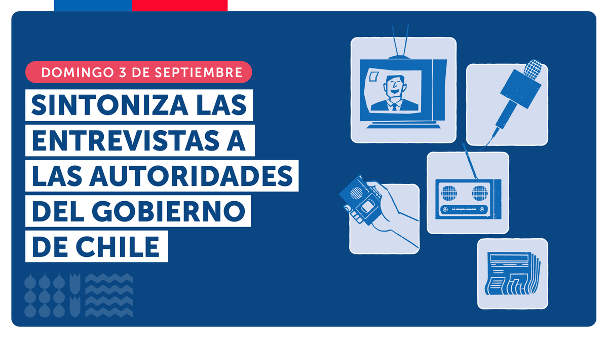 GobiernodeChile's tweet photo. Comienza tu semana con las autoridades del Gobierno y toda la información sobre el trabajo realizado por resolver las necesidades de las personas.

 ¡Te invitamos a sintonizar!👇 https://t.co/skQy6TtD8W
