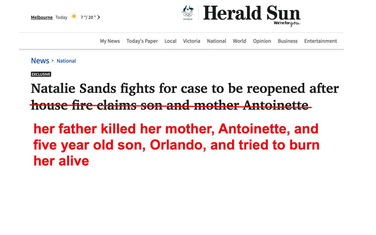 Hiya @theheraldsun it's been a while. I fixed this one for you bc maybe you didn't notice that the article is about holding the perpetrator to account? So maybe he should get a mention? Ur welcome. janegilmore.com/fixedit-antoin…