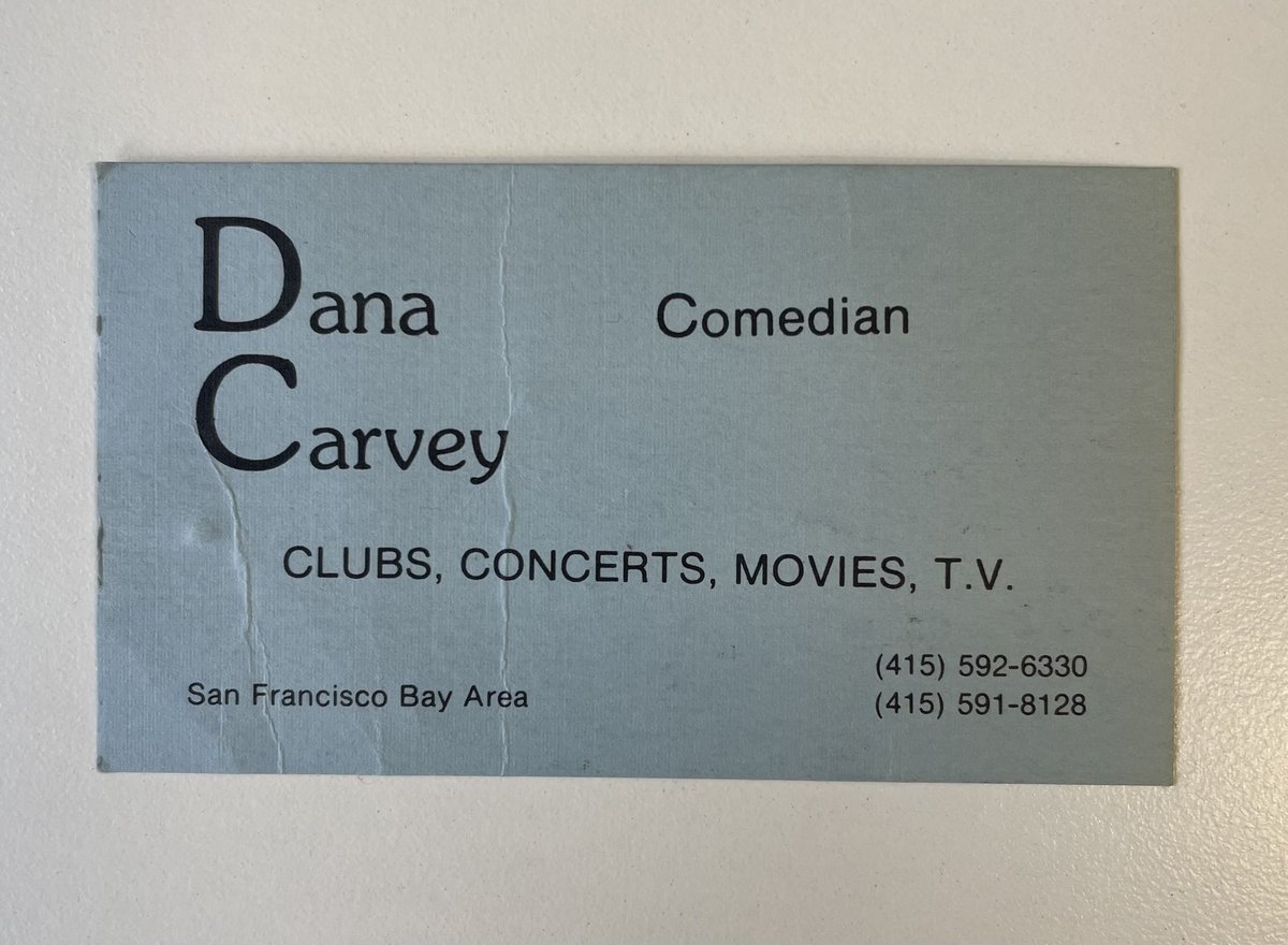 danacarvey's tweet photo. My business card in 1978 - at that point, I had never been in a movie or a television show. https://t.co/MSPxv4CEWD