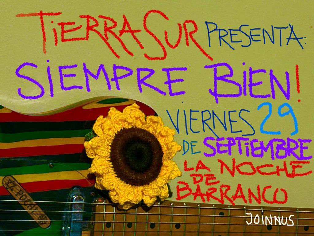 Pochi_TierraSur's tweet photo. Los esperamos este viernes 29 de setiembre en @lanochelima presentando un adelanto de nuestro próximo album. Las entradas ya están a la venta en @joinnus aprovechen la pre venta y la promo “siempre bien”. 🌻
#pochimarambio #pochimarambioytierrasur #reggaeperu #reggaemusic https://t.co/hwSi3gGLgQ