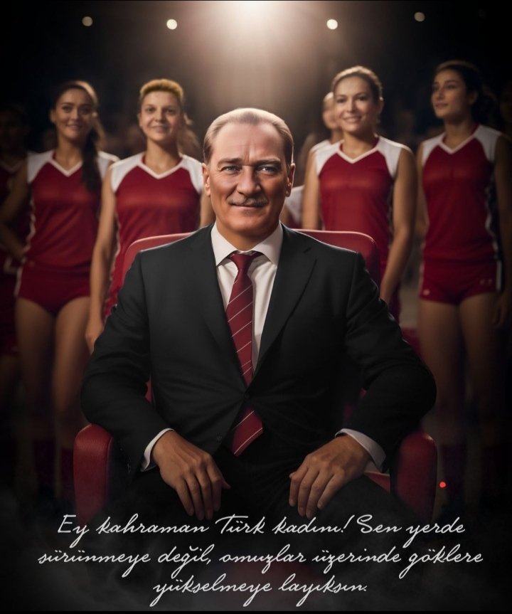 Ey Kahraman Türk Kadını!! Sen Yerde Sürünmeye değil, Omuzlar Üzerinde Göklere Yükselmeye Layıksın... 
M.Kemal Atatürk 
#FileninSultanları 
#Turkiye