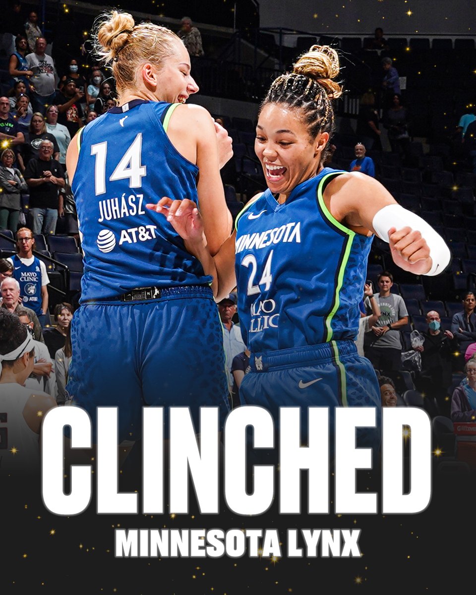 SportsCenter's tweet photo. The @minnesotalynx are playoff bound‼️🐺 https://t.co/2jJs2yfWGg