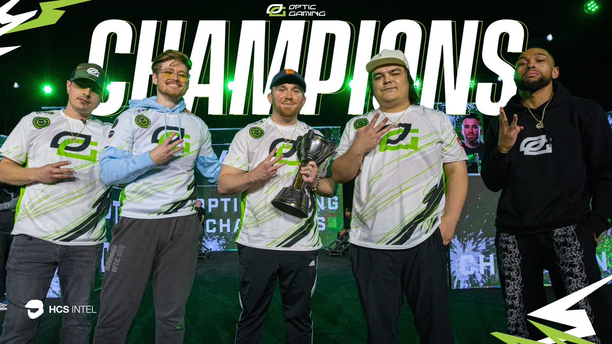 THE GREEN WALL HAS DONE IT Your Halo Fort Worth Major CHAMPIONS are #OpTic 🏆 @Lucid_TW | @FormaL | @TriPPPeY | @aPureGangster | @Lunchbox