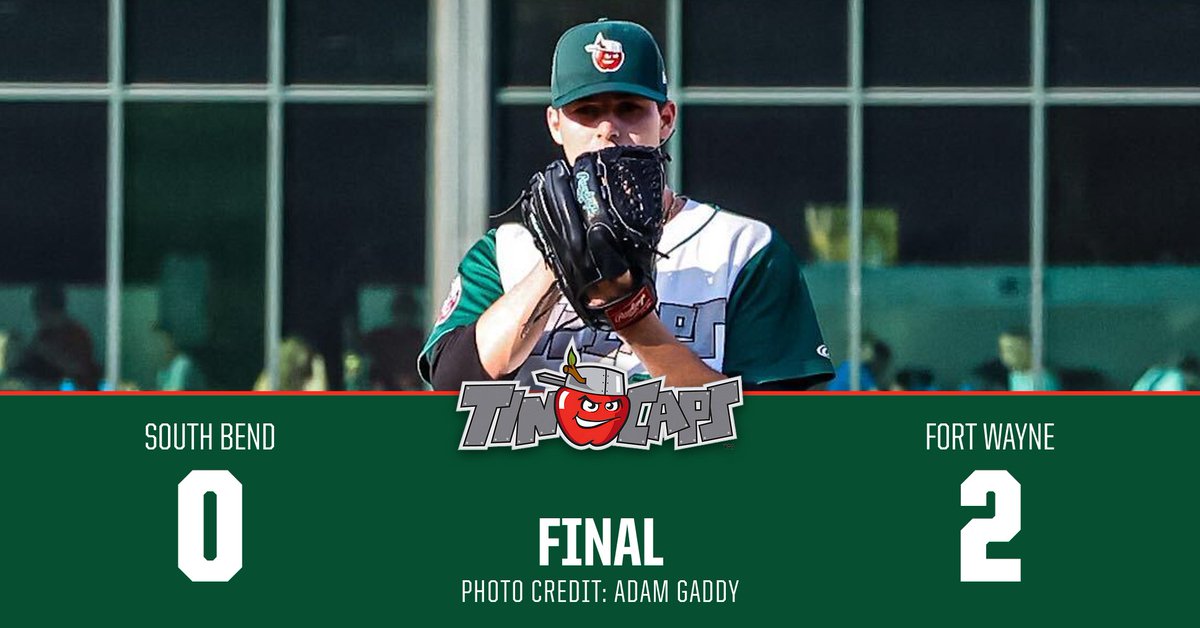 TinCaps's tweet photo. Behind 6 innings with a career-high 9 strikeouts from @victorliza7 and the relief pitching of @joanjesusgonzal and @carterloewen, we finished our regular season home schedule with a shutout, and moved into playoff position!

@TCROBERTSON32 homered and Carlos Luis added an RBI double! #WWWWWinCaps

6 games left at Dayton, beginning Tuesday...

Box Score: https://t.co/WW4kOR8ix2