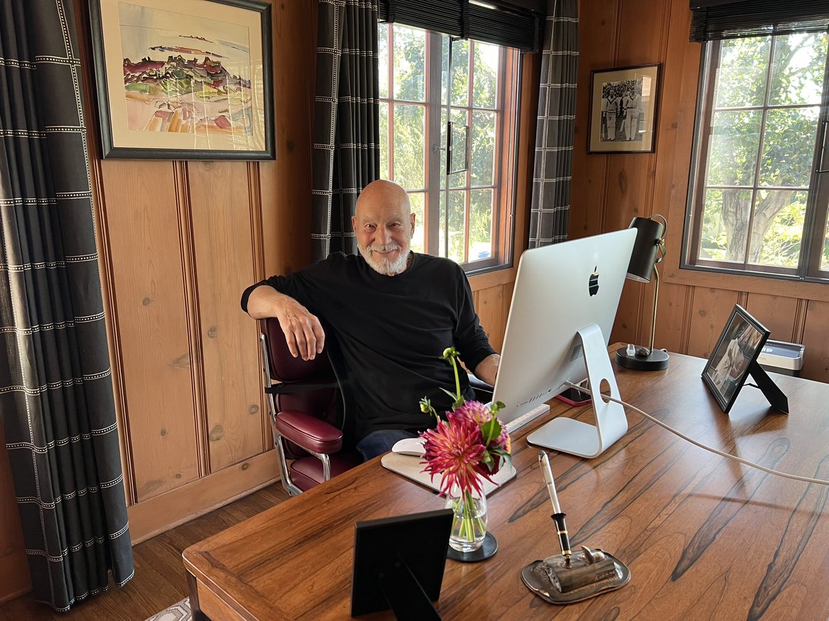 Hello from the desk where I wrote my memoir, #MakingItSo. After years spent writing here, it's hard to believe that today marks one month until my book will be released...! Thank you to everyone who has already ordered your copy, and I'll see you on tour this October.