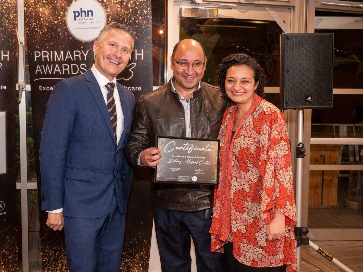 CESPHN's tweet image. Spotlighting the finalists in the Excellence in General Practice Awards at last week&apos;s #CESPHN Primary Health Awards 2023. Congratulations, Bethany Medical Centre, Engadine and Earlwood Medical Centre. 
Read about the winners &amp;amp; finalists: ow.ly/jRRc50PHi6j

#CESPHN #PHA2023