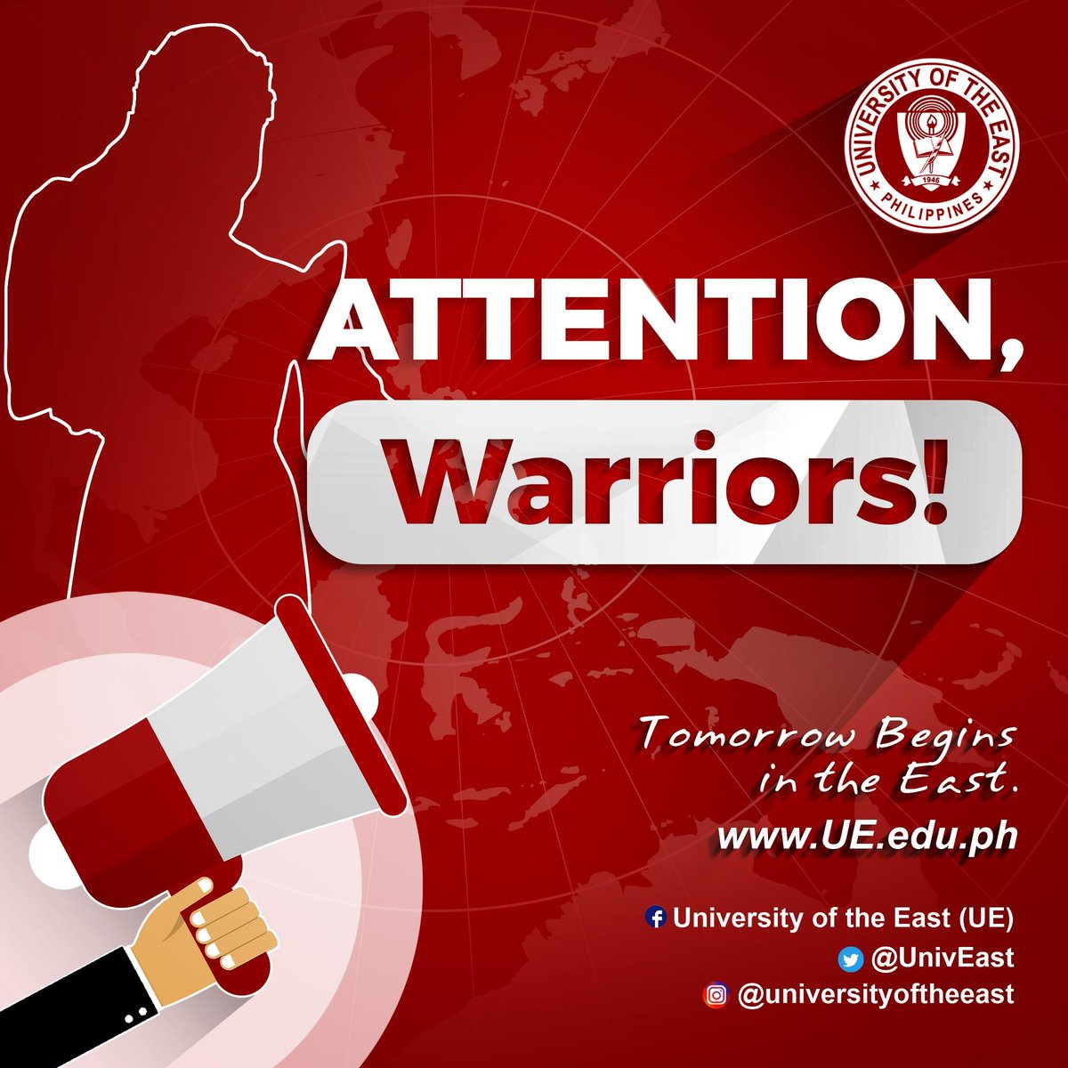 UnivEast's tweet photo. [Official UE announcement, September 4, 2023; 9:15 a.m.]

UE classes for today, Sept.4, 2023 (Monday), in all levels are now SUSPENDED. This covers the classes of UE's GS and CLaw.

UE Offices, meanwhile, will now be closed.

Please be guided accordingly. Thank you and take care. https://t.co/pGwX88g4aE