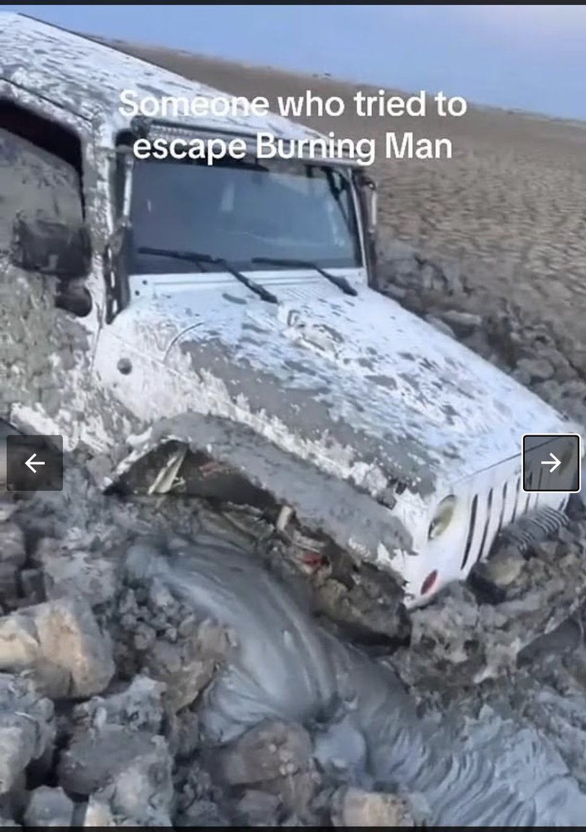 Mutiple people have sent me this photo asking if this is my jeep.  Burning man is on the bucket list but glad I didn’t attempt it this year!