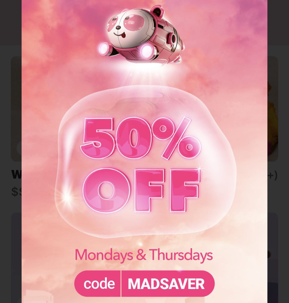 foodpanda: Voucher MADSAVER