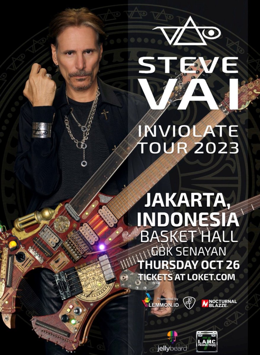 Jakarta! We will see you! Tickets &amp; EVO Experience passes are on sale now on vai.com/tourdates