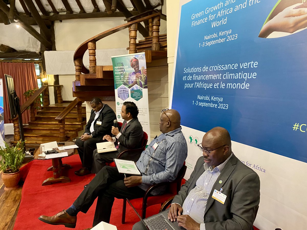 GCF_Eval's tweet photo. On 2 September the IEU held our 1st event for #AfricaClimateWeek23 at #CCDA23💫

The event discussed financing climate action in Africa &amp; was delivered by @theGCF, @AfDB_Group, @ECA_OFFICIAL &amp; GCF-IEU. Prashanth Kotturi served as a panelist &amp; @flyhighYeonji moderated the session. https://t.co/zeIdBetd02