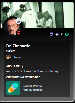 saria_twit's tweet photo. new discord profile goes hard https://t.co/bVTaJfwylT
