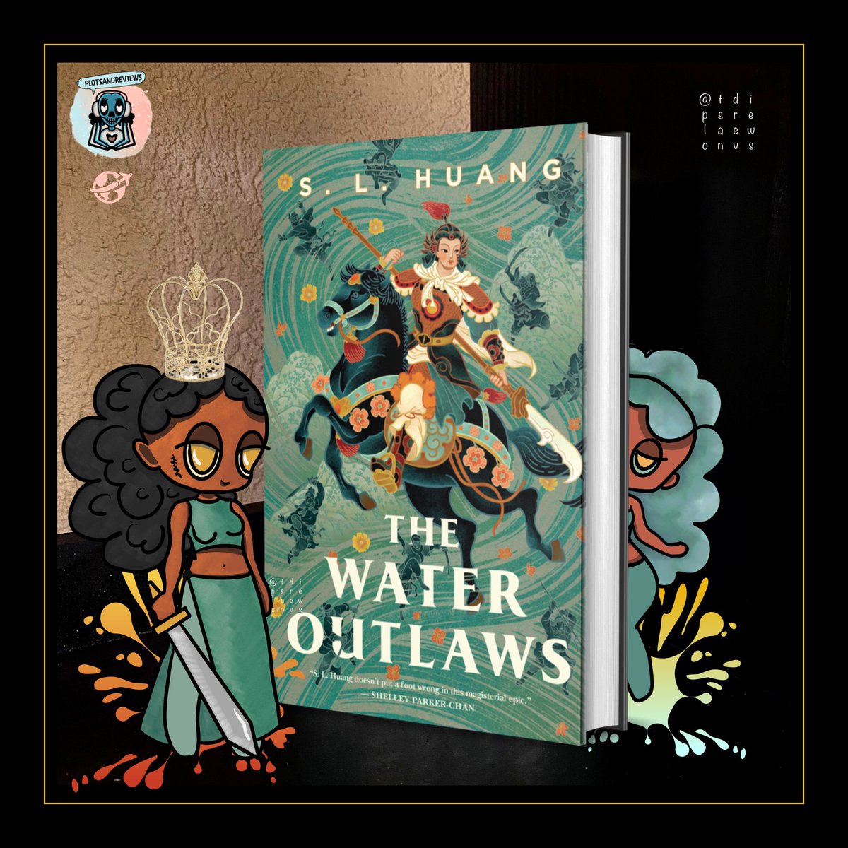 😬😬😬 Currently reading #TheWaterOutlaws and the way I KNOWWW this Cai Jackass man will catch a TERRIBLE, but well-deserved death… is only the product of excellent writing! @pridebooktours 😬 This book is TOOO good! @TorDotComPub I am biting nails and dealing with tachycardia.