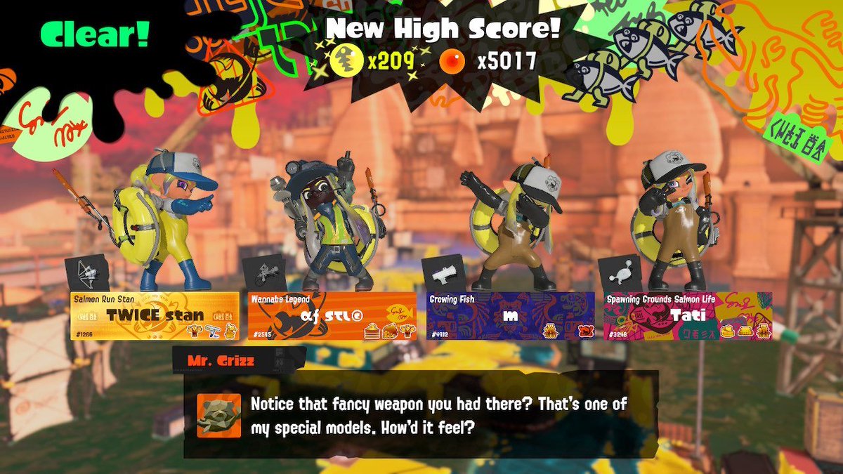 m_srnw's tweet photo. I got my first Big Run 200 this rotation! Um'ami Ruins is definitely my favorite one so far. The KFC and I also got 🟤 206, ⚪️ 100, and 🟡 14 scales in one 4-hour session! GGs! 💜 https://t.co/bFg1hpkbYX