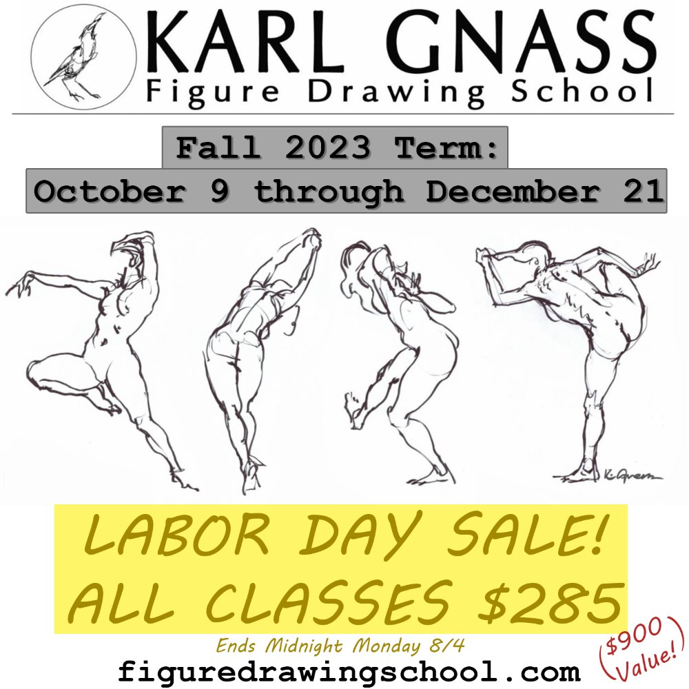 KarlGnass's tweet photo. Only two more days left for the Labor Day class deal. Take advantage and enhance your artistic skills with us now! https://t.co/M4NuNPPwFY https://t.co/Nt6pyuO5hj