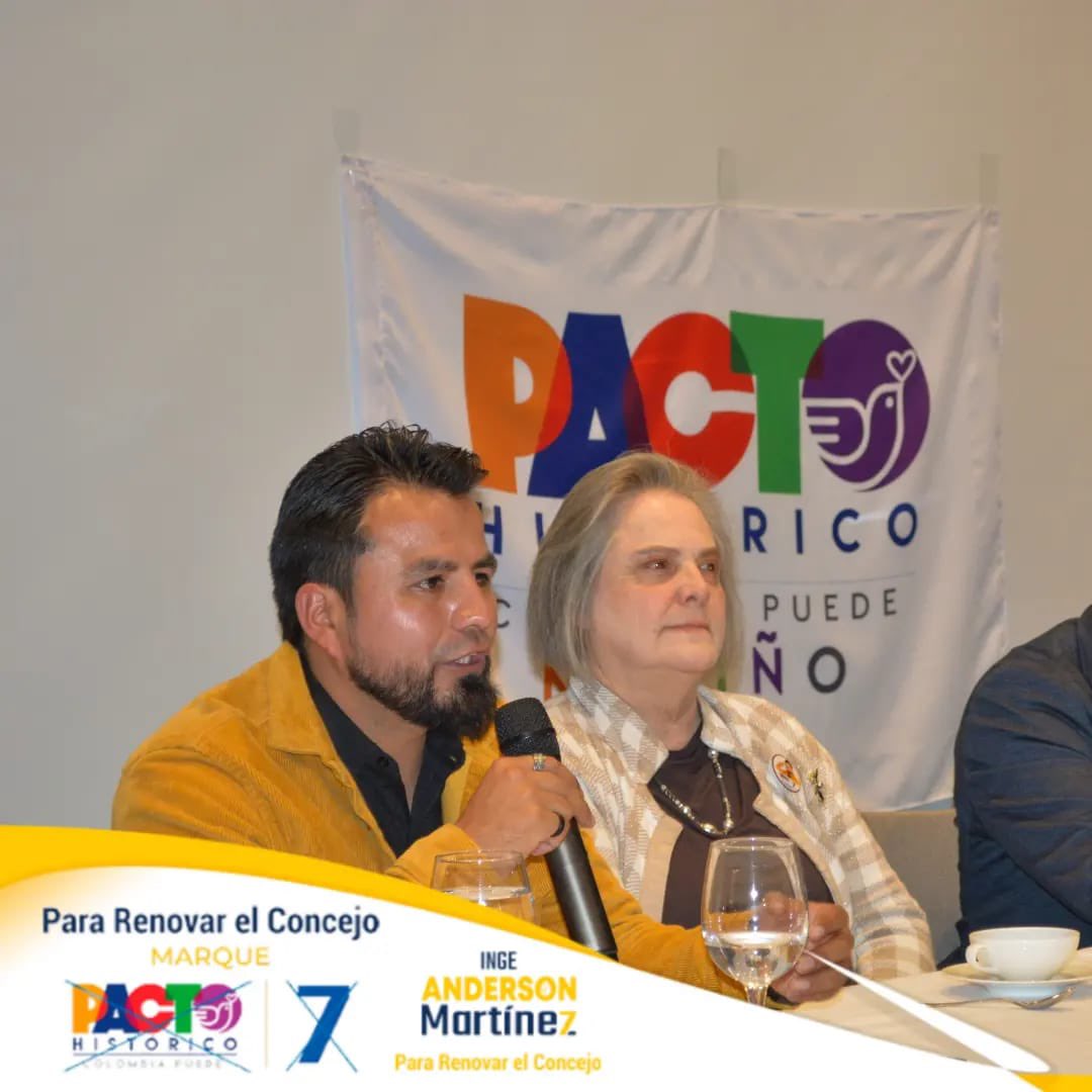AndersonFaver's tweet photo. Participamos de la rueda de prensa en compañía de @ClaraLopezObre @LuisAlfonsoEsc y la bancada del @PactoCol de Nariño, donde presentamos nuestras propuestas y visión de ciudad, en concordancia a las propuestas de cambio de nuestro presidente @petrogustavo https://t.co/hwypsV0UAy