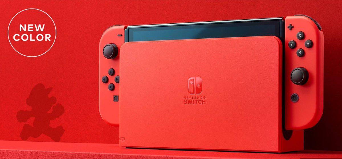 klubmuzeik's tweet image. Nice red New Oled Switch looks like mine #redswitch #nintendo #nintendoswitch