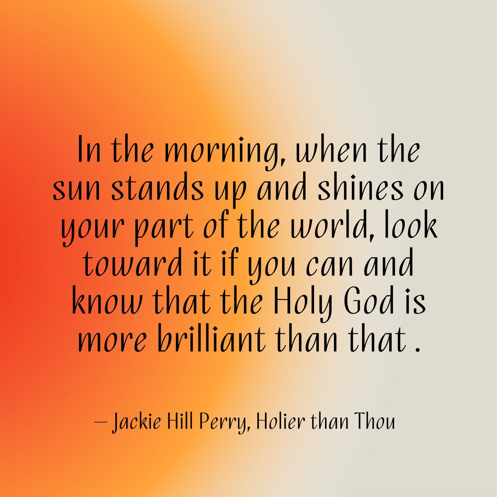 weareGodarts's tweet photo. "Since God is light, God has no darkness. No evil within Him. No blemished heart or unclean hands. His thoughts are always good, His motives are always pure. ”

- Jackie Hill Perry, Holier Than Thou

@weareGodarts #GodArts https://t.co/DggwzZuz6a