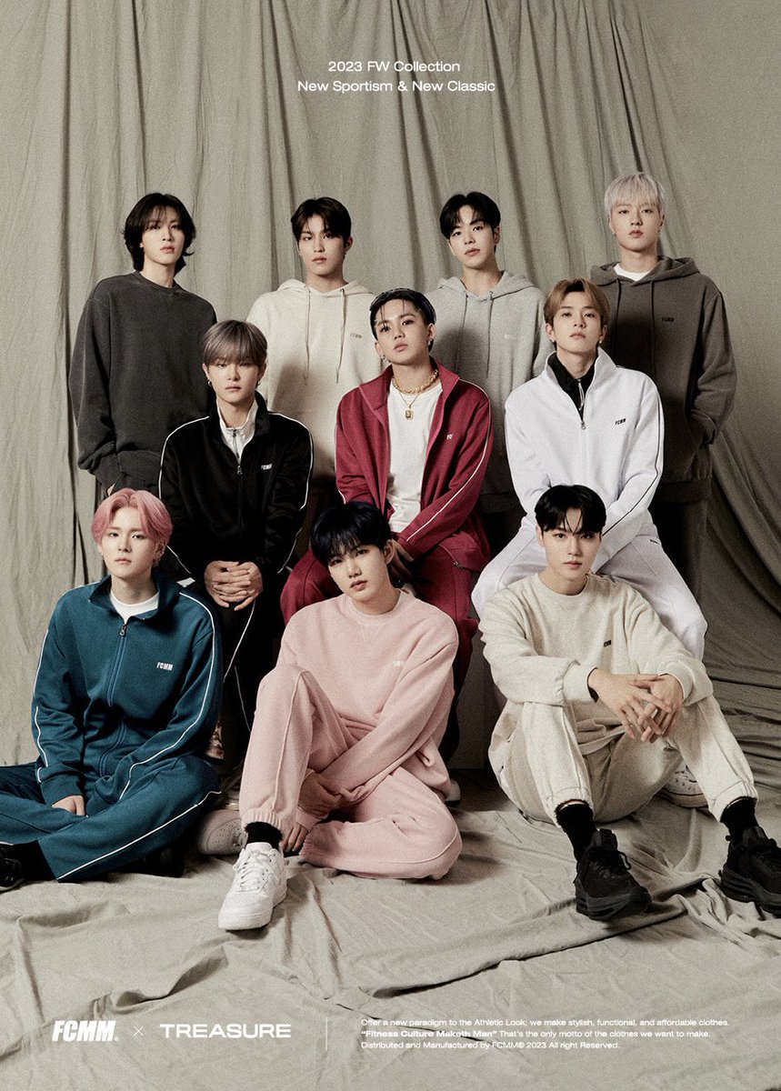 iksanpjw's tweet image. TREASURE 2023 FCMM FW Collection New Sportism &amp;amp; New Classic #트레저