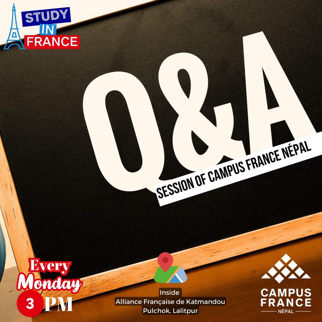 Campus France Népal (@campusfrancenp) on Twitter photo Today <a href="/3PM/">Sexual GIF</a>
----------------------
Dear students
Campus France Népal is organizing Q&A session every Monday 3pm to 4pm. If you have any question regarding higher studies in France, please kindly attend the session. Today <a href="/3PM/">Sexual GIF</a>
----------------------
Dear students
Campus France Népal is organizing Q&A session every Monday 3pm to 4pm. If you have any question regarding higher studies in France, please kindly attend the session.