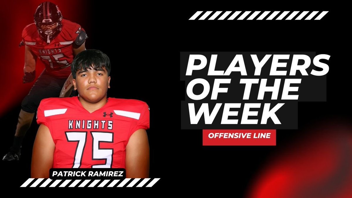HHKnights_FB's tweet photo. 🔴 Players of the Week-Game 2 🔴
#RepTheShield 🛡️ #HonorHeights ⚔️ https://t.co/3GFzU97H7d