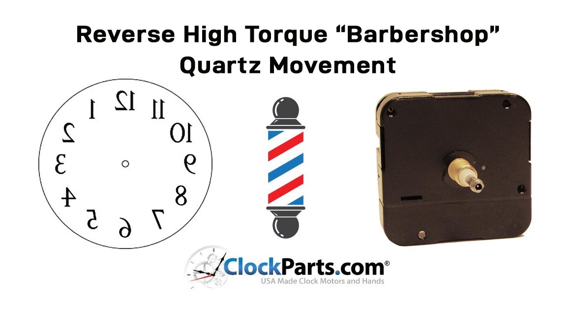 ClockPartsCom's tweet image. Are you in search of a distinctive #timepiece? Explore our cutting-edge #ClockMotor designed to run in reverse! This innovative product empowers you to craft a one-of-a-kind #BarbershopClock. Just glance into a mirror to read the time display. clockparts.com/reverse-high-t…