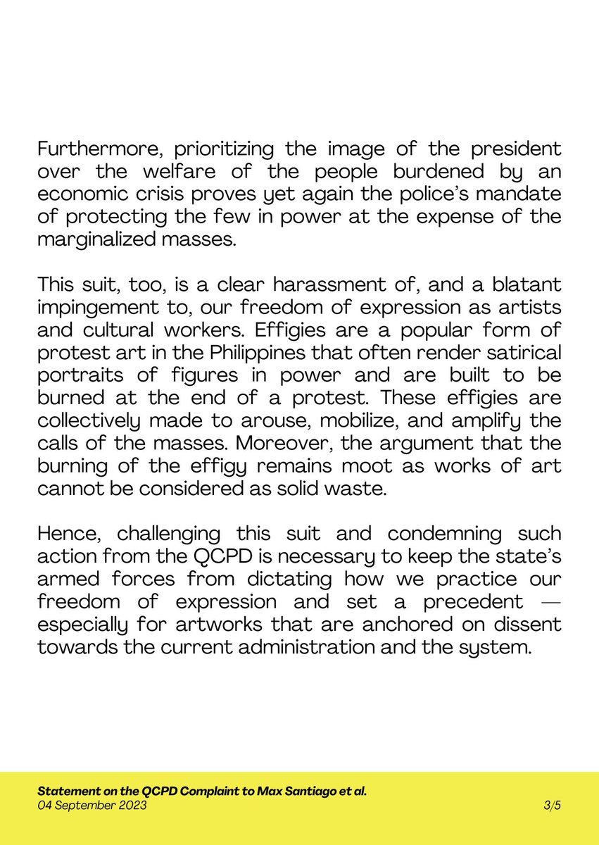MPPhilippines's tweet photo. "The recent commemoration of the National Press Freedom Day empowers and equips us, more than ever, to protect our capacity to engage with social issues that can be rendered through our art in order to expose the real ills of our society."

Artista ng bayan, ngayon ay lumalaban! https://t.co/lOib0GuXZA