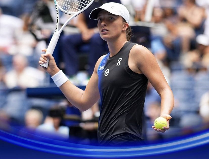 tenisana's tweet photo. Admiro a determinação e o talento da Iga, uma verdadeira inspiração no mundo do tênis! #USOpen #USOpenNoSportv #usopenNaESPN https://t.co/4c0HpADIS1