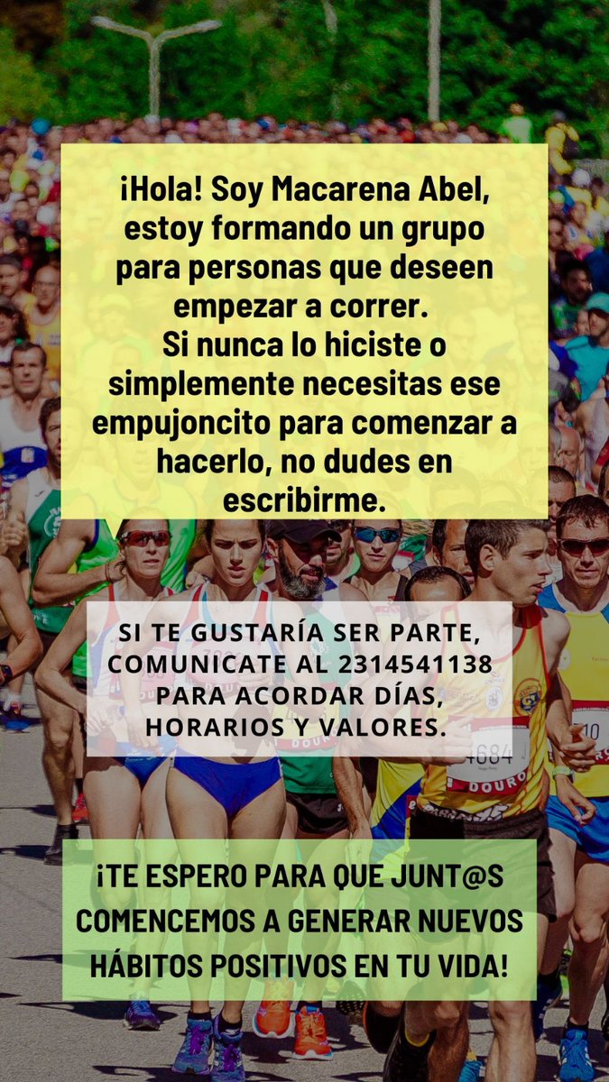MacaaAbel's tweet photo. Hola!!! Si querés empezar el mes de septiembre de la mejor forma no dudes en escribirme. Deporte es sinónimo de salud 🙌🏾💪🏾
.
.
.
Me ayudarían muchísimo compartiendo por favor 😄🙌🏾 https://t.co/P4ImRid65Y