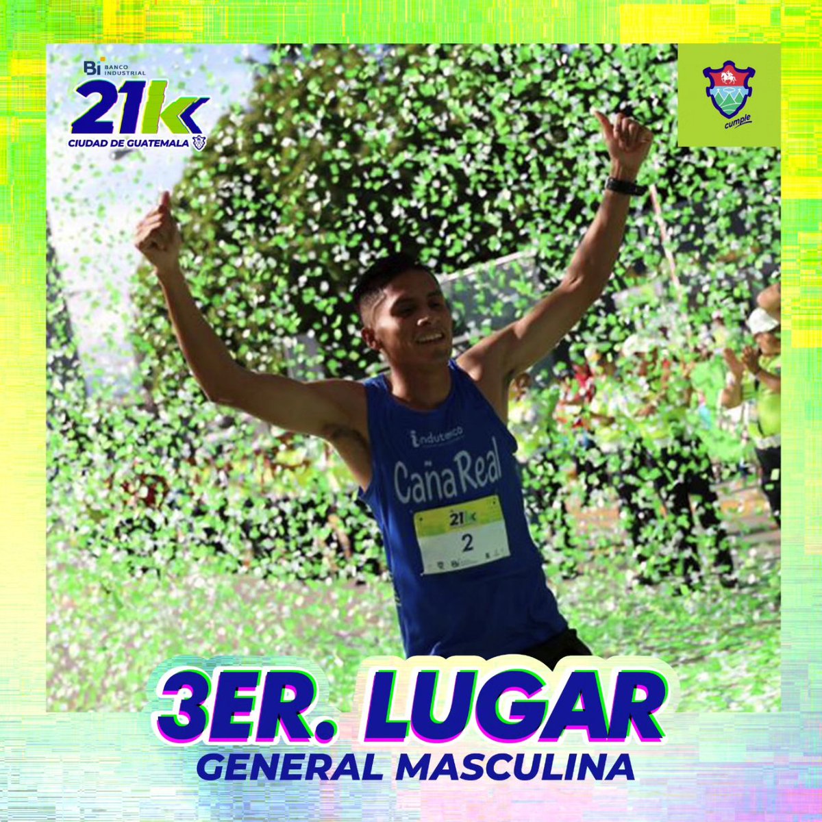<a href="/21KMuniGuate/">21K MuniGuate</a> 🎖🏃‍♀ Reto cumplido muchas felicitaciones a los ganadores de la categoría libre masculina:
Alberto Gonzalez 1:04:04
Jose Gonzalez  1:06:30
Mario Pacay 1:06:56
#21k2023 
#21KMuniGuate